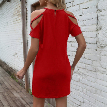 Damen Minikleid mit Cut-Out und verstellbaren Trägern