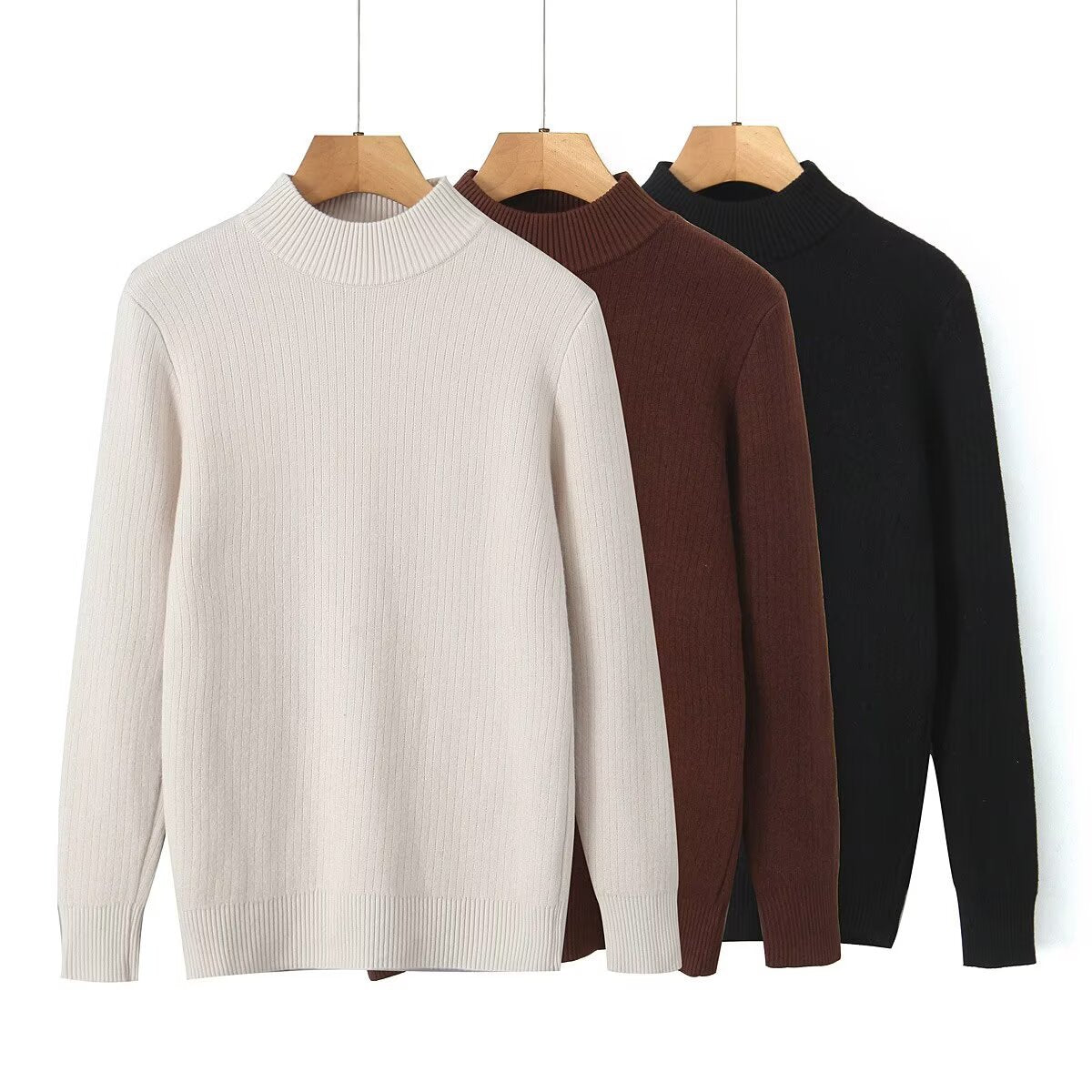 Damen Feinstrickpullover Stehkragen Norvielle - Norvielle