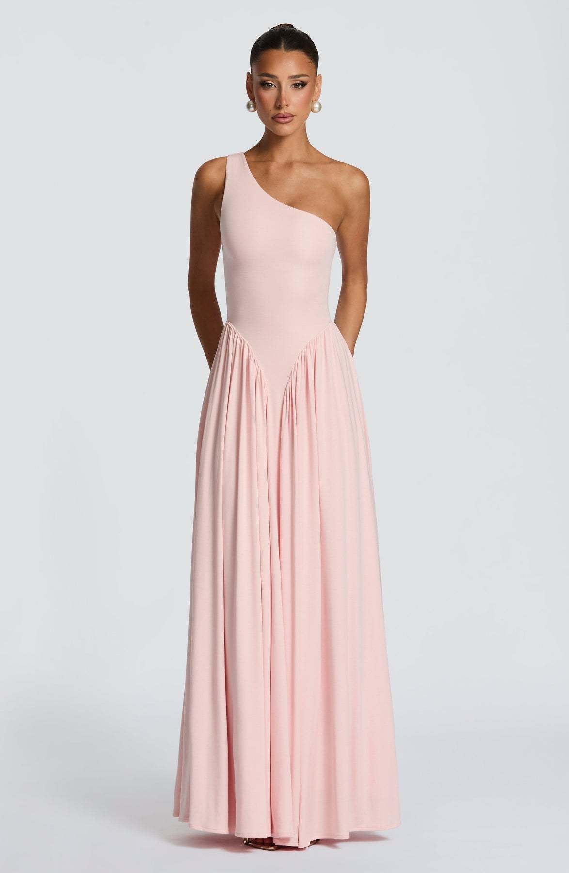 Damen Asymmetrisches Maxikleid Fließender Rock Norvielle