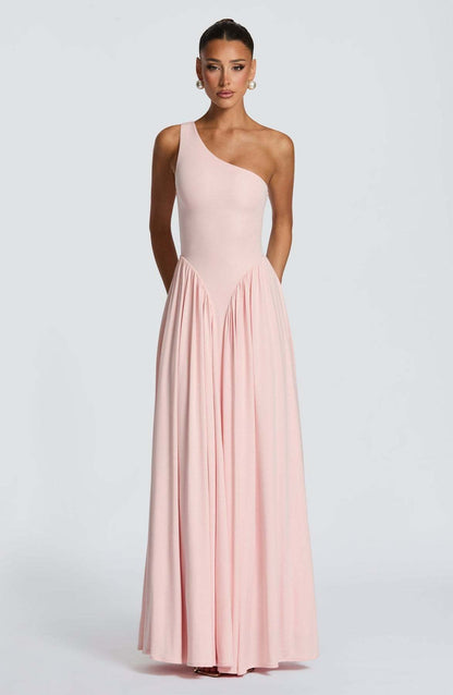 Damen Asymmetrisches Maxikleid Fließender Rock Norvielle