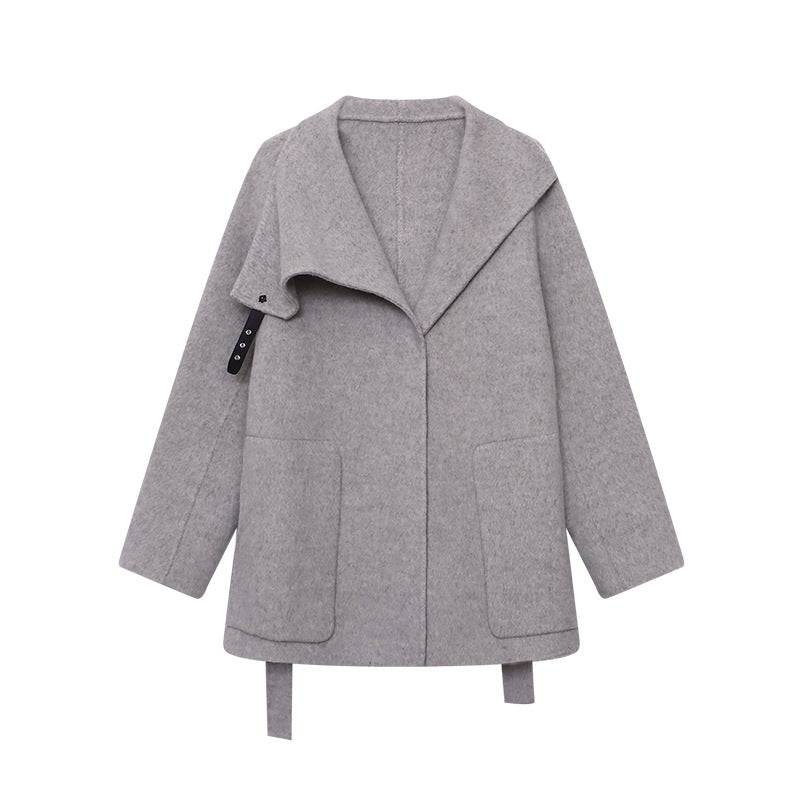 Damen Strickmantel Asymmetrisch Norvielle