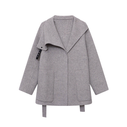 Damen Strickmantel Asymmetrisch Norvielle