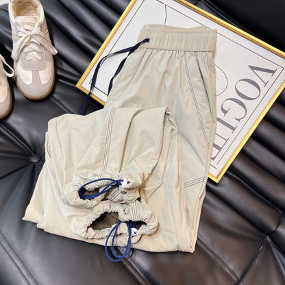 Damen Leichte Laufhose Elastischer Bund Praktische Taschen
