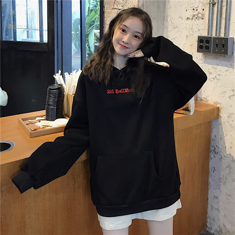 Damen Hoodie Übergroß Flügelapplikationen Norvielle