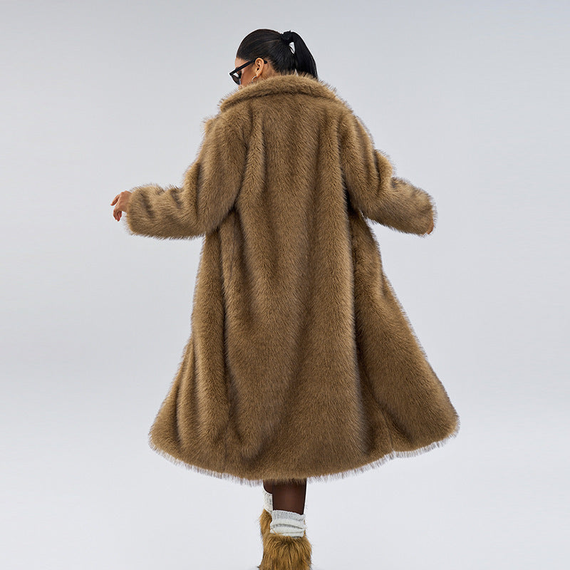 Damen Wintermantel Lockerer Schnitt Wintertauglich