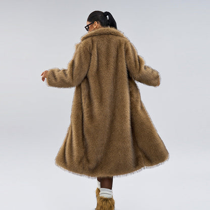 Damen Wintermantel Lockerer Schnitt Wintertauglich