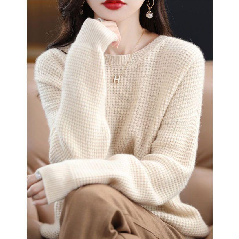 Damen Pullover Strick Norvielle Warm Beige