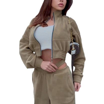 Damen Fleece Freizeitanzug Hochwertig Norvielle