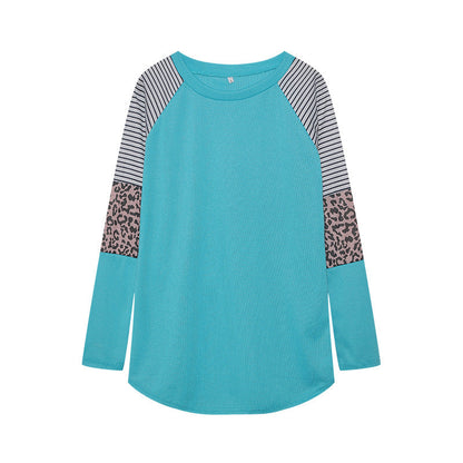 Damen Langarmshirt Tiermuster Streifen Norvielle
