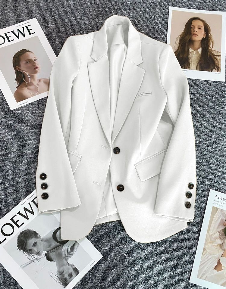 Damen Blazer Elegantes Design dekorative Knöpfen