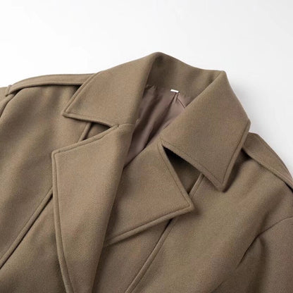 Damen Bikerjacke Leder Gürteldetail