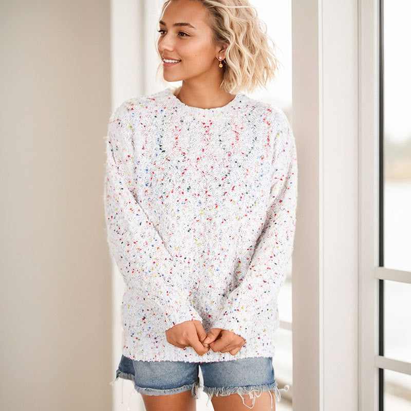 Damen Strickpullover Bunt Weich Norvielle