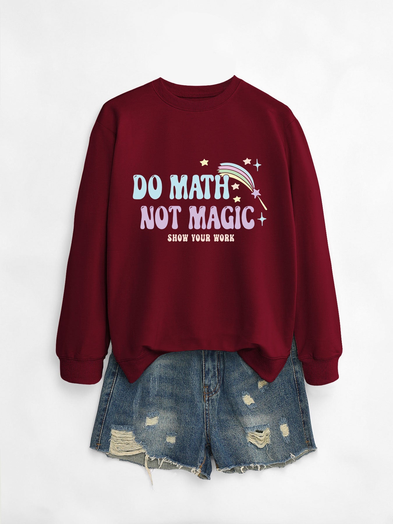 Damen Sweatshirt Mathematik Motiv Norvielle