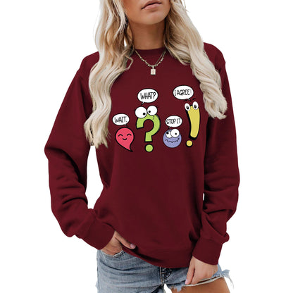 Damen Pullover Lässig Humorvolles Motiv Norvielle