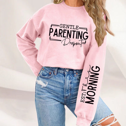 Damen Sweatshirt Elternschaftsmotiv Lässiger Schnitt Norvielle