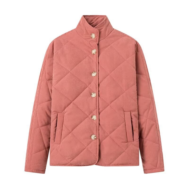 Damen Steppjacke Stehkragen Taschen Norvielle