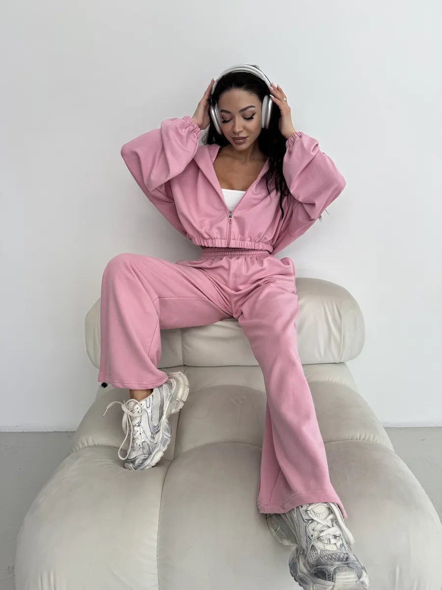 Damen Kapuzen-Sweater Voluminöse Ärmel Norvielle