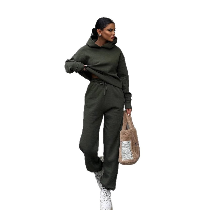 Damen Hoodie Jogginganzug Elastischer Bund Oversized