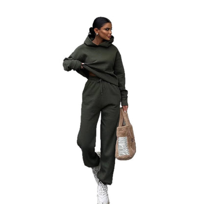 Damen Hoodie Jogginganzug Elastischer Bund Oversized