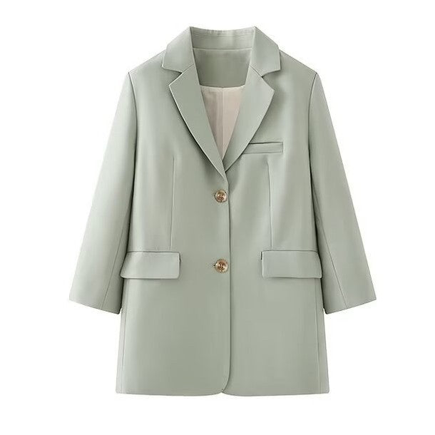 Damen Blazerjacke modisch mit Knöpfen und Taschen