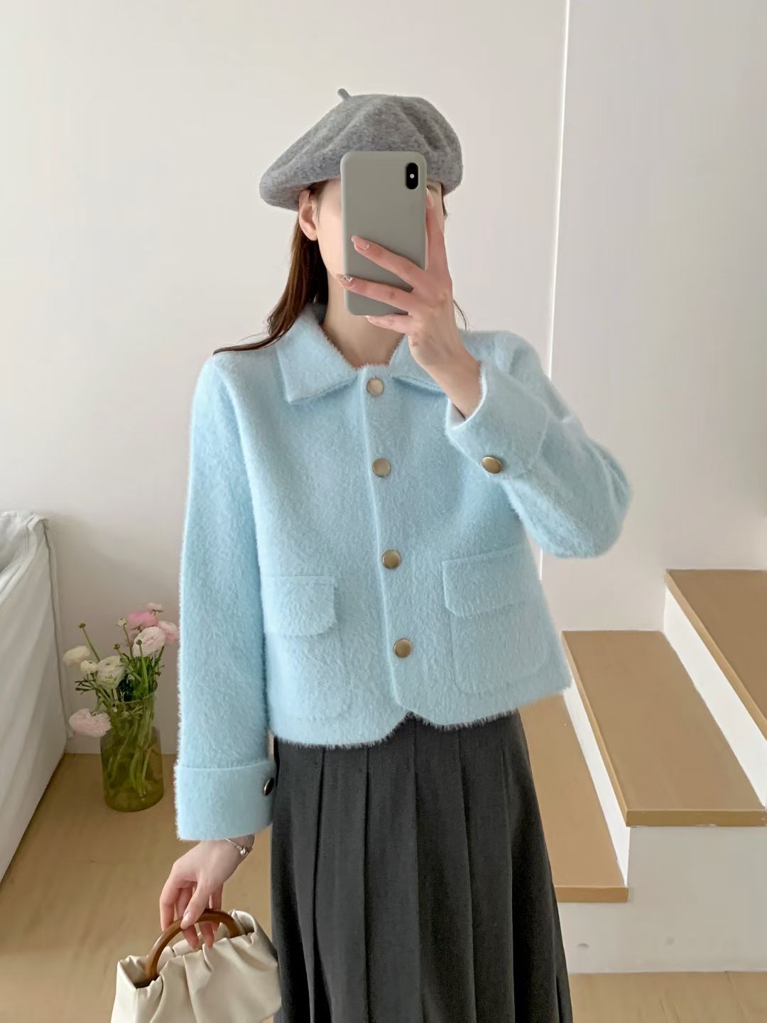 Damen Kurzjacke Norvielle Elegante Kuscheljacke