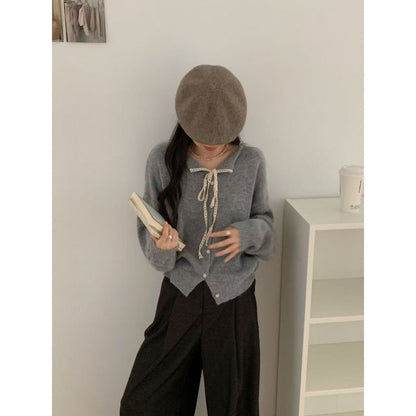 Damen Cardigan mit Kordelzug und Knöpfen Norvielle