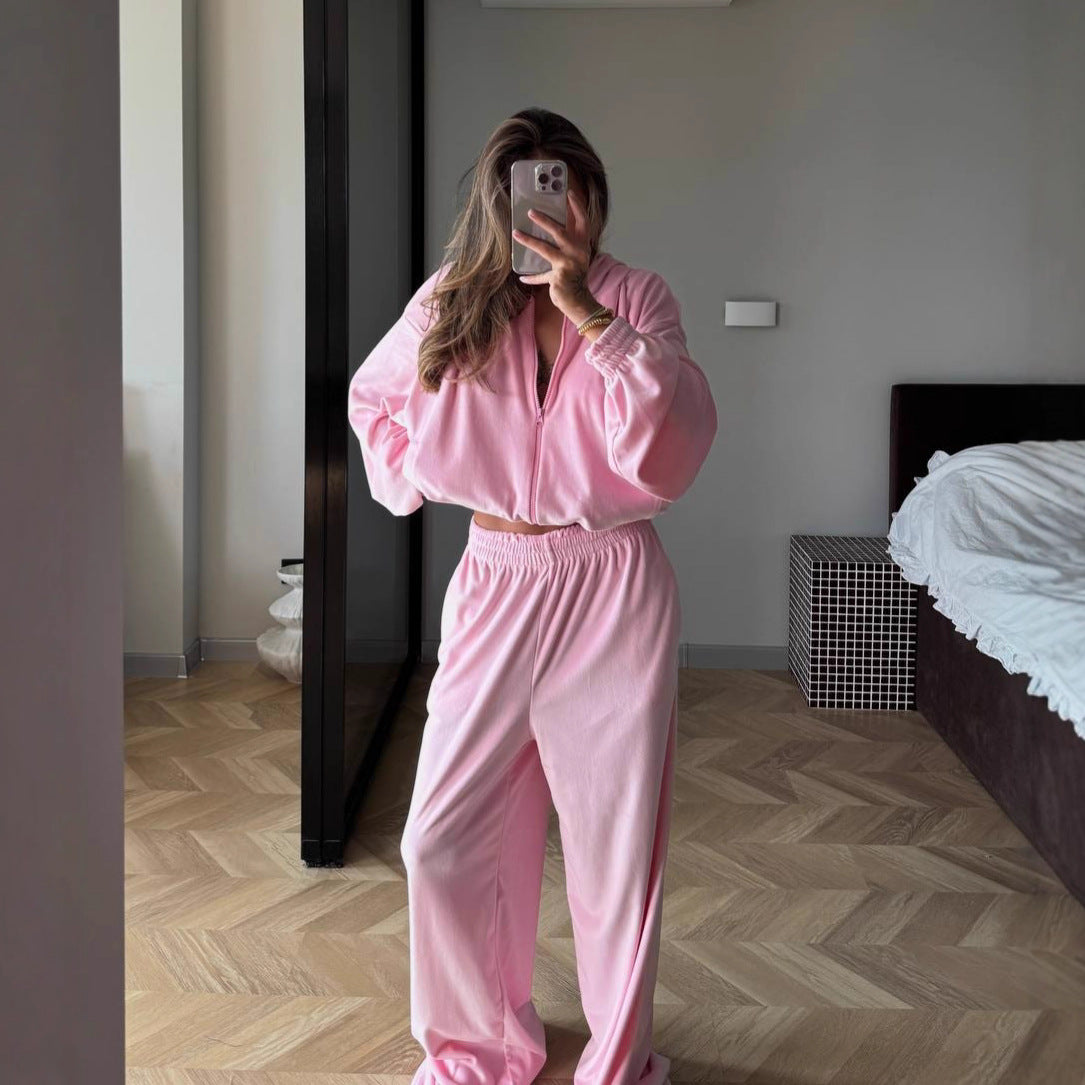 Damen Fleece-Anzug Weiter Schnitt Reißverschluss Norvielle - Norvielle