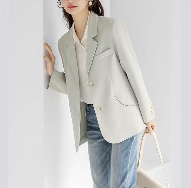 Damen Blazer Elegant Tailliert Norvielle