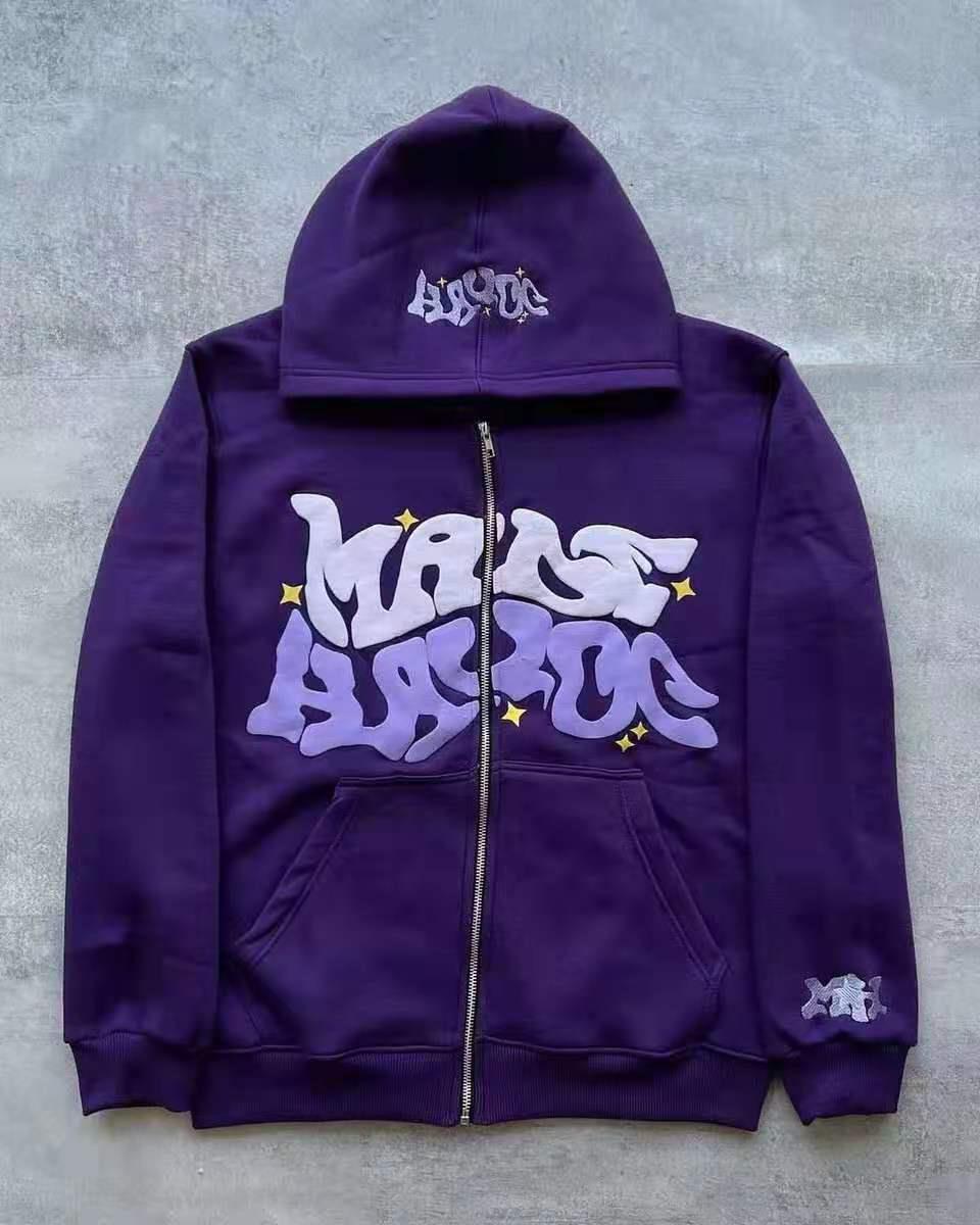 Damen Sportjacke Graffiti-Style Grau