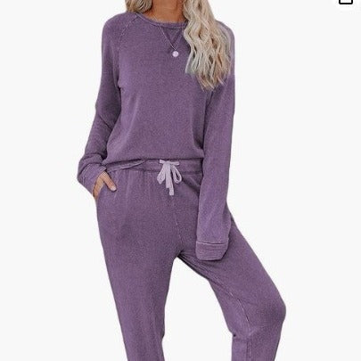 Damen Lounge-Set Oversized-Pullover und Hose Bequem Norvielle