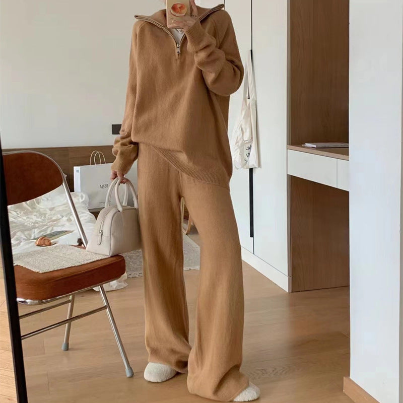 Damen Hoodie Norvielle Stehkragen Reißverschluss
