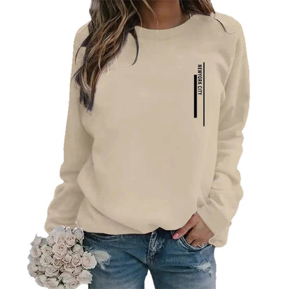 Damen Sweatshirt Städte-Aufdruck Norvielle