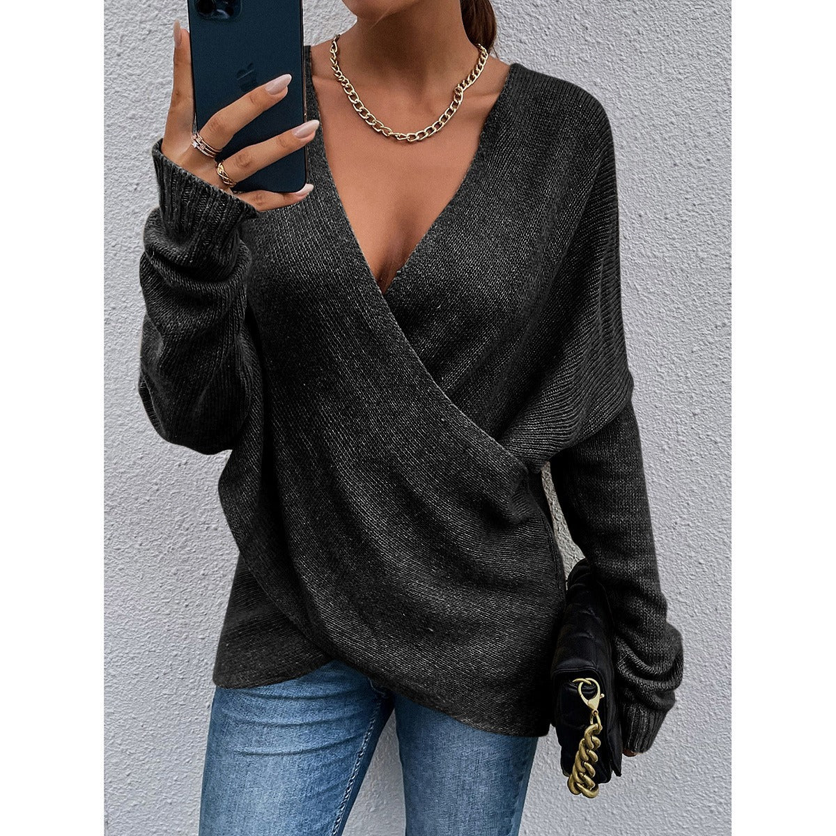 Damen Pullover V-Ausschnitt Norvielle