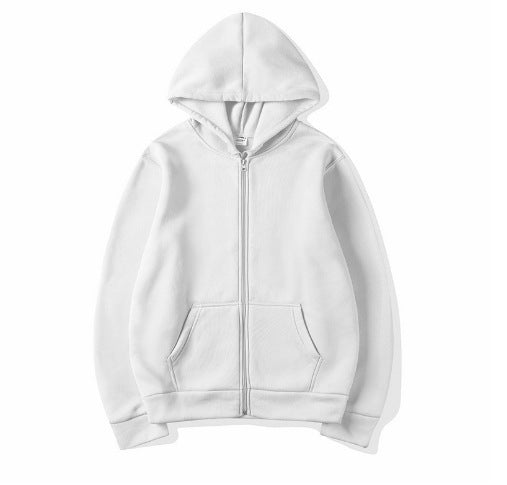 Damen Kapuzensweatshirt Durchgehender Reißverschluss Seitentaschen