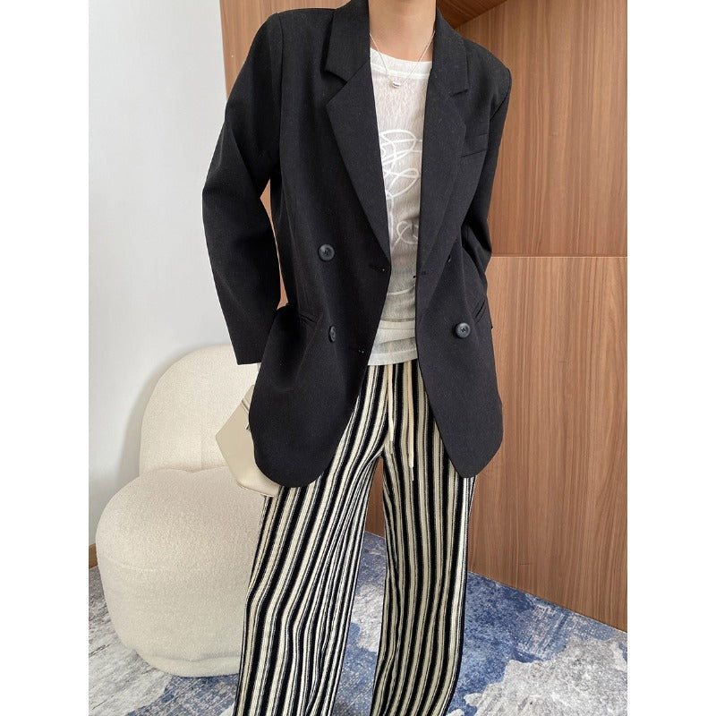 Damen Oversized Blazer mit Details Beige