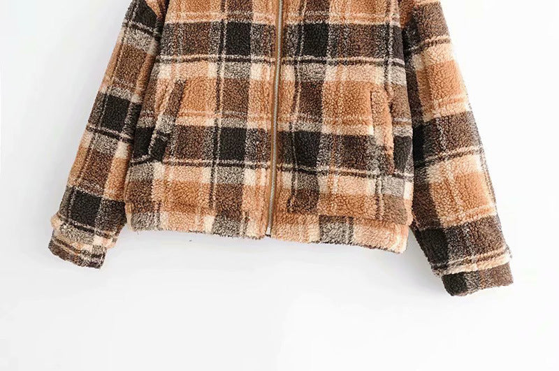 Damen Flanelljacke Karo Kuschelig Norvielle