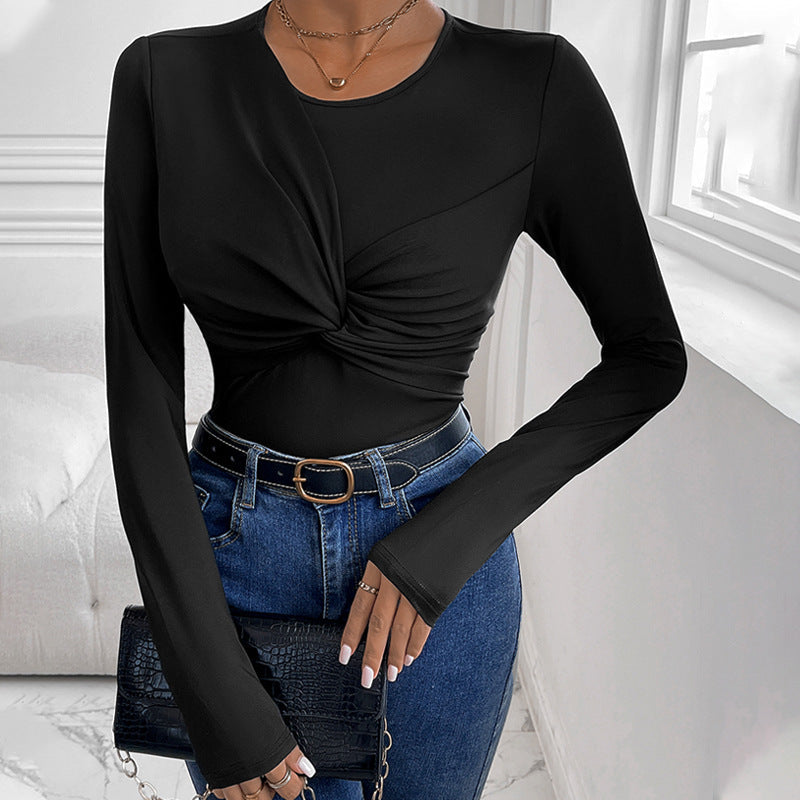 Damen Oberteil Figurbetont Twist-Design Norvielle - Norvielle