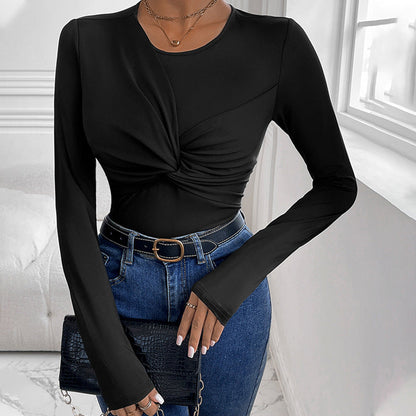 Damen Oberteil Figurbetont Twist-Design Norvielle - Norvielle