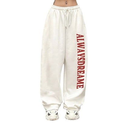 Damen Sweatpants Elastischer Bund Baumwolle