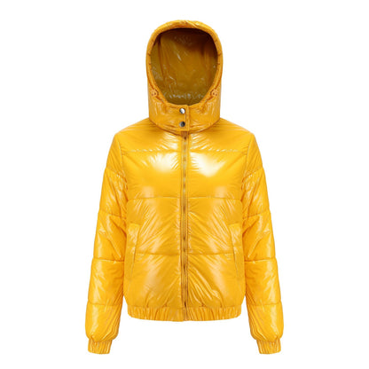 Damen Winterjacke Wasserabweisend Thermo Komfort Glänzend