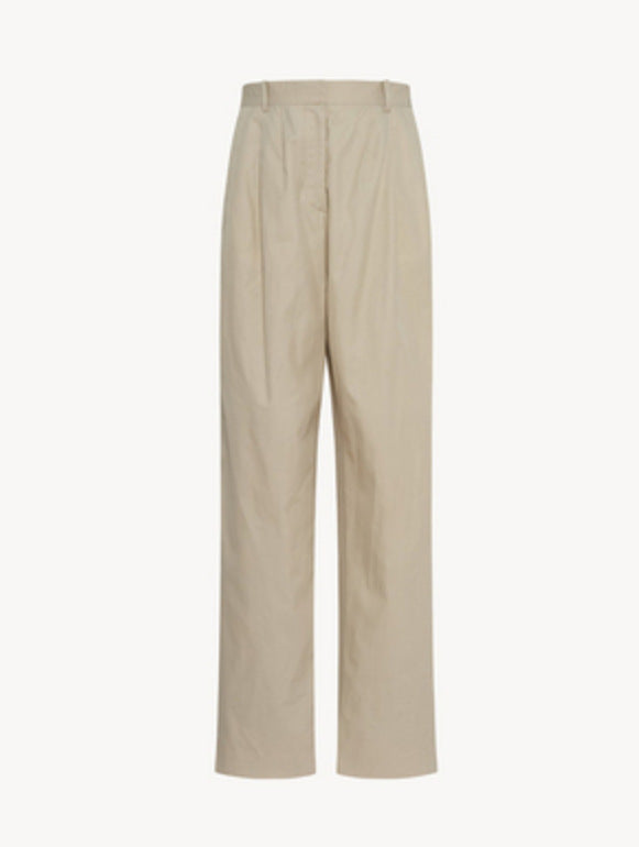 Damen Hochbundhose Klassisch Falten Elegant