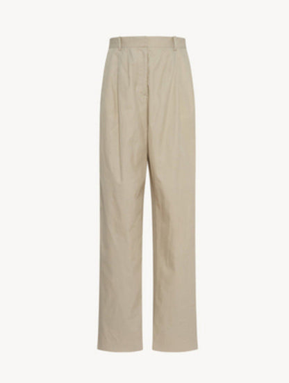 Damen Hochbundhose Klassisch Falten Elegant