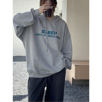 Damen Kapuzenpullover Lässiger Schriftzug Bequem Norvielle