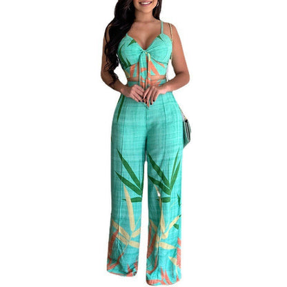 Damen Set Crop- und weite Hose Norvielle