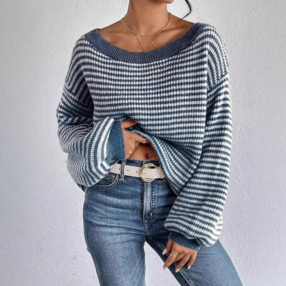 Damen Grobstrickpullover Rundhals Norvielle - Norvielle