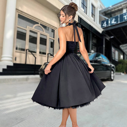 Damen Abendkleid Schulterfrei Voluminöser Rock Norvielle