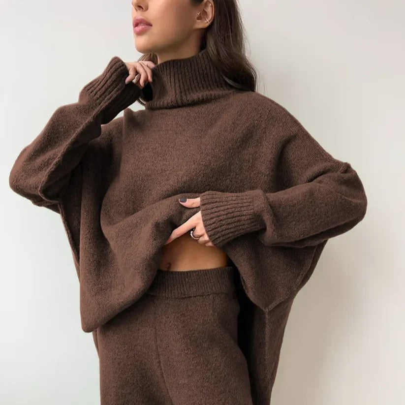 Damen Cozy Loungewear Set Weiches Strick Norvielle