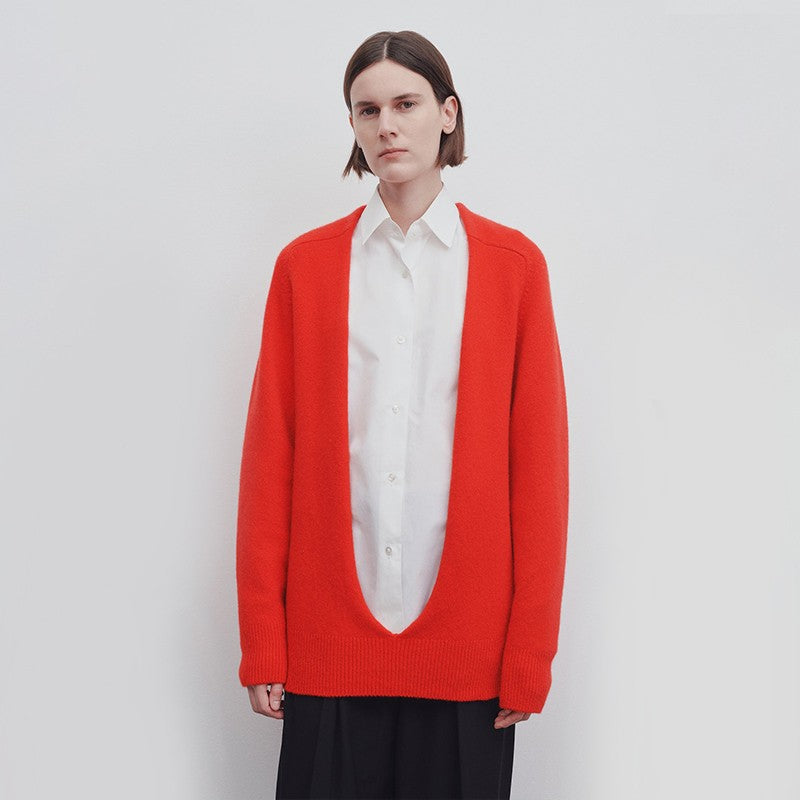 Damen Strickcardigan V-Ausschnitt Norvielle