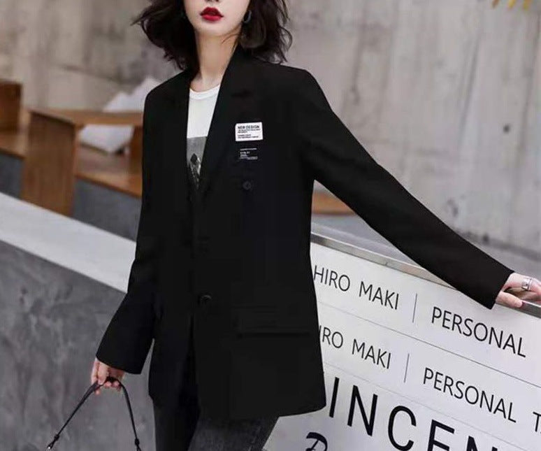 Damen Oversize Blazer Doppelt belegter Schnitt Modern