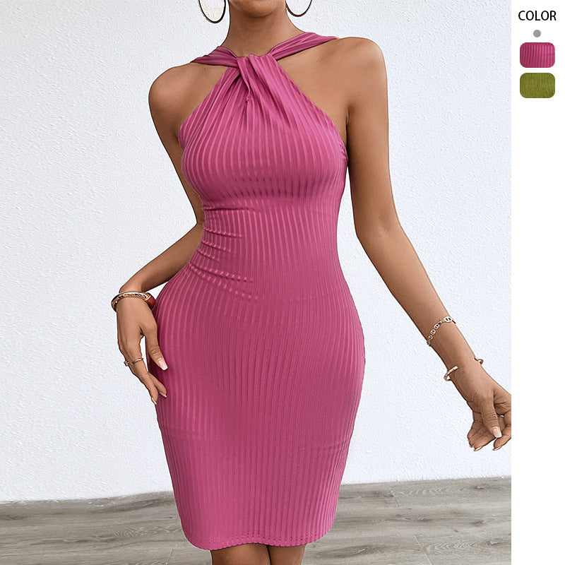Damen Figurkleid mit gehäuftem Oberteil und Raffakzenten Norvielle - Norvielle